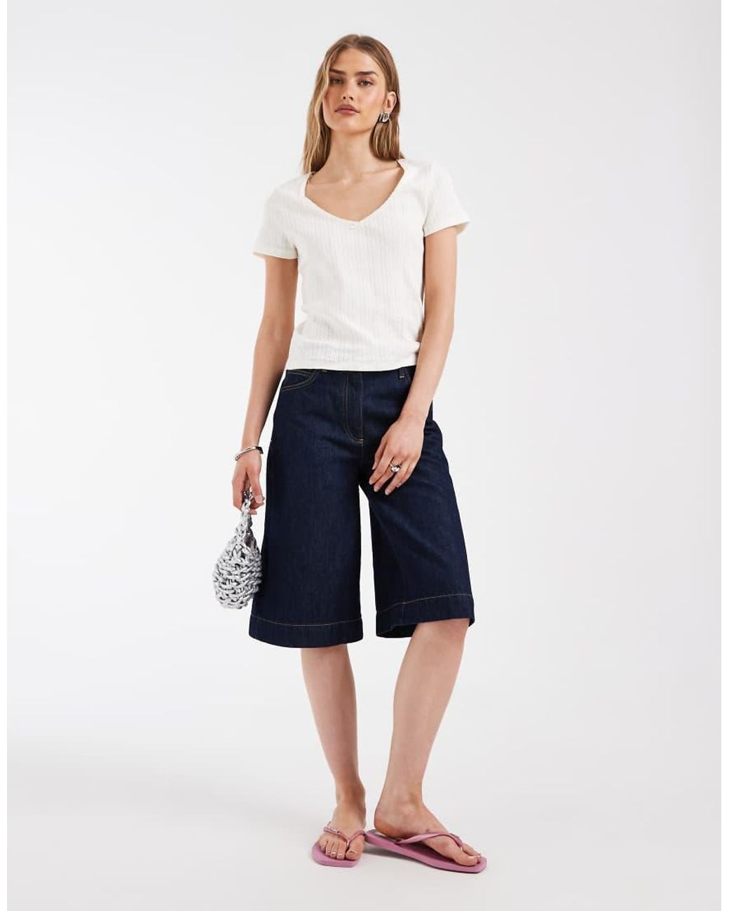 Levi's White Sweetie Tee With Bow