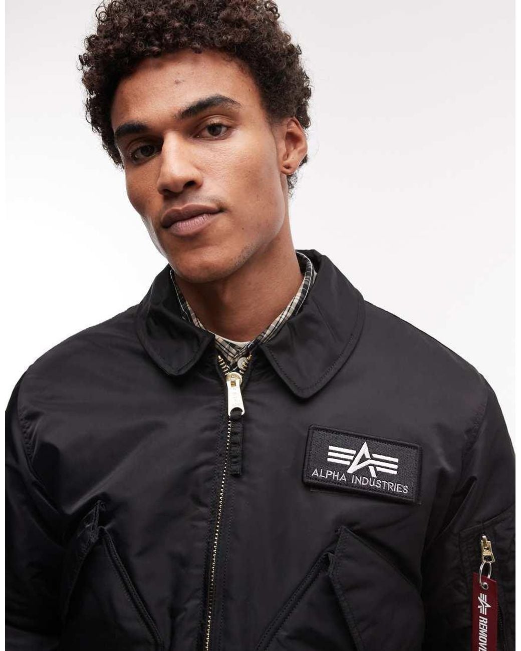 Alpha Industries Black Bomber Jacket for men