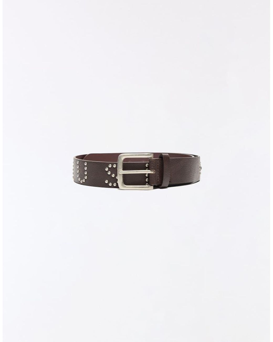 Bershka Blue Studded Letter Belt