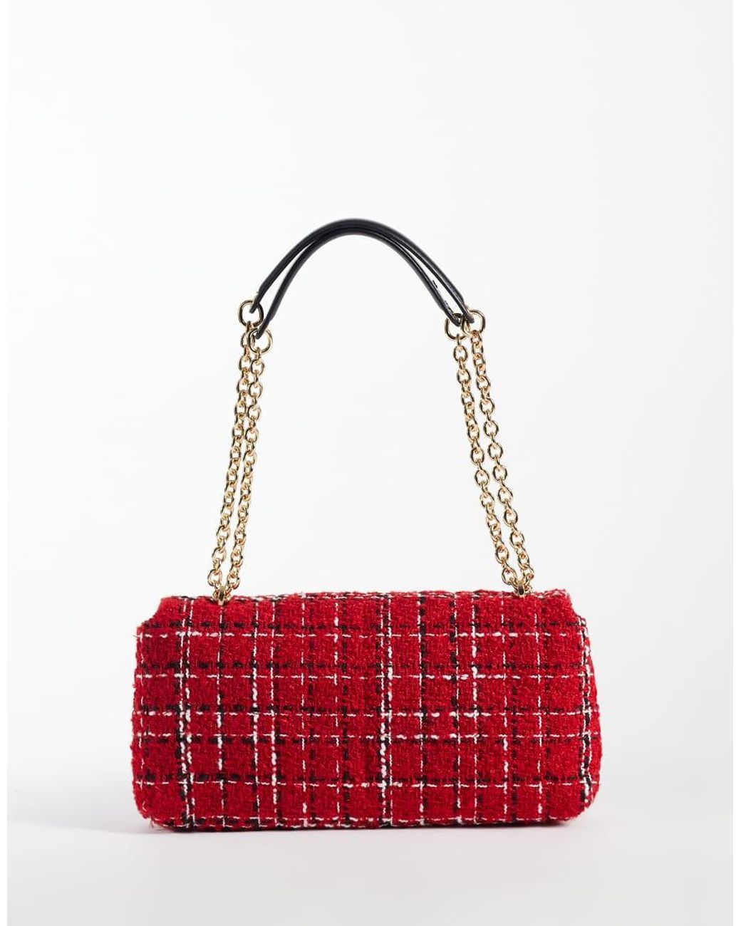 Mango Red Fabric Cross Body Bag