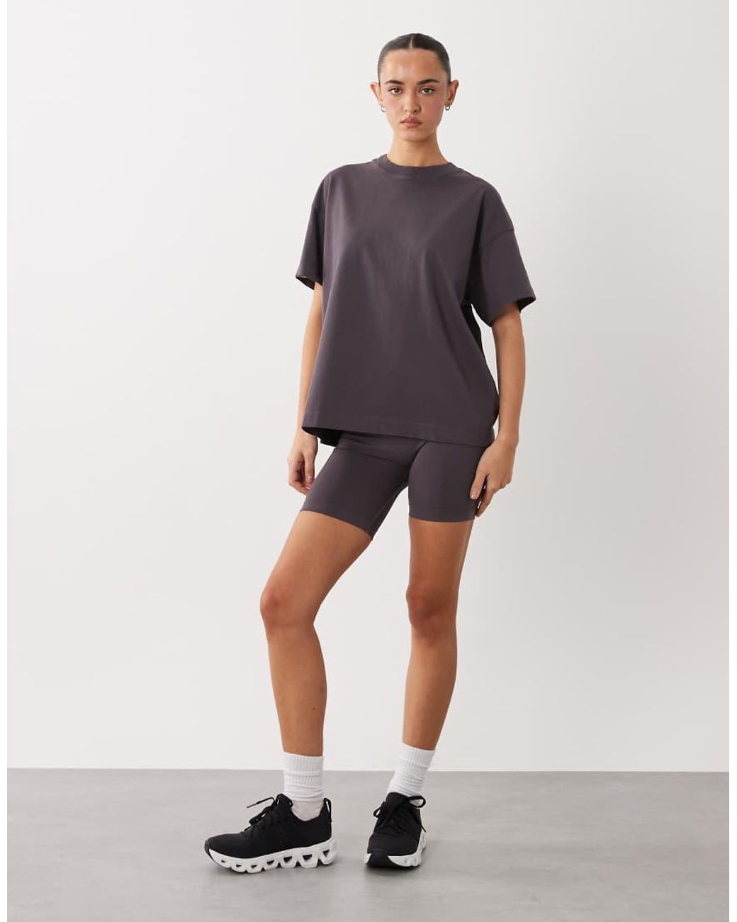 4505 Blue Icon Heavyweight Cotton Oversized T-shirt With Quick Dry Finish