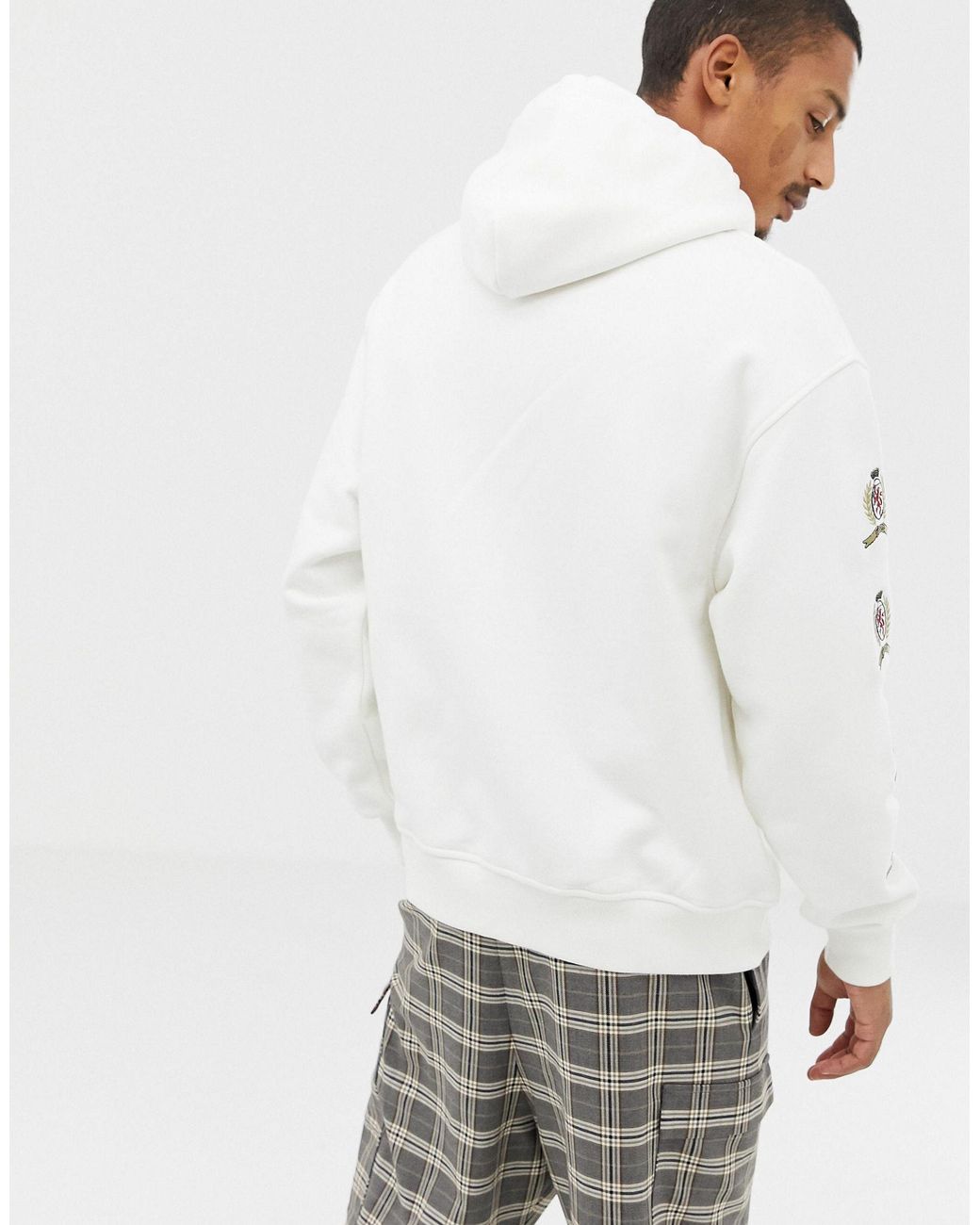 Tommy Hilfiger Repeat Crest Logo Hoody for Men | Lyst