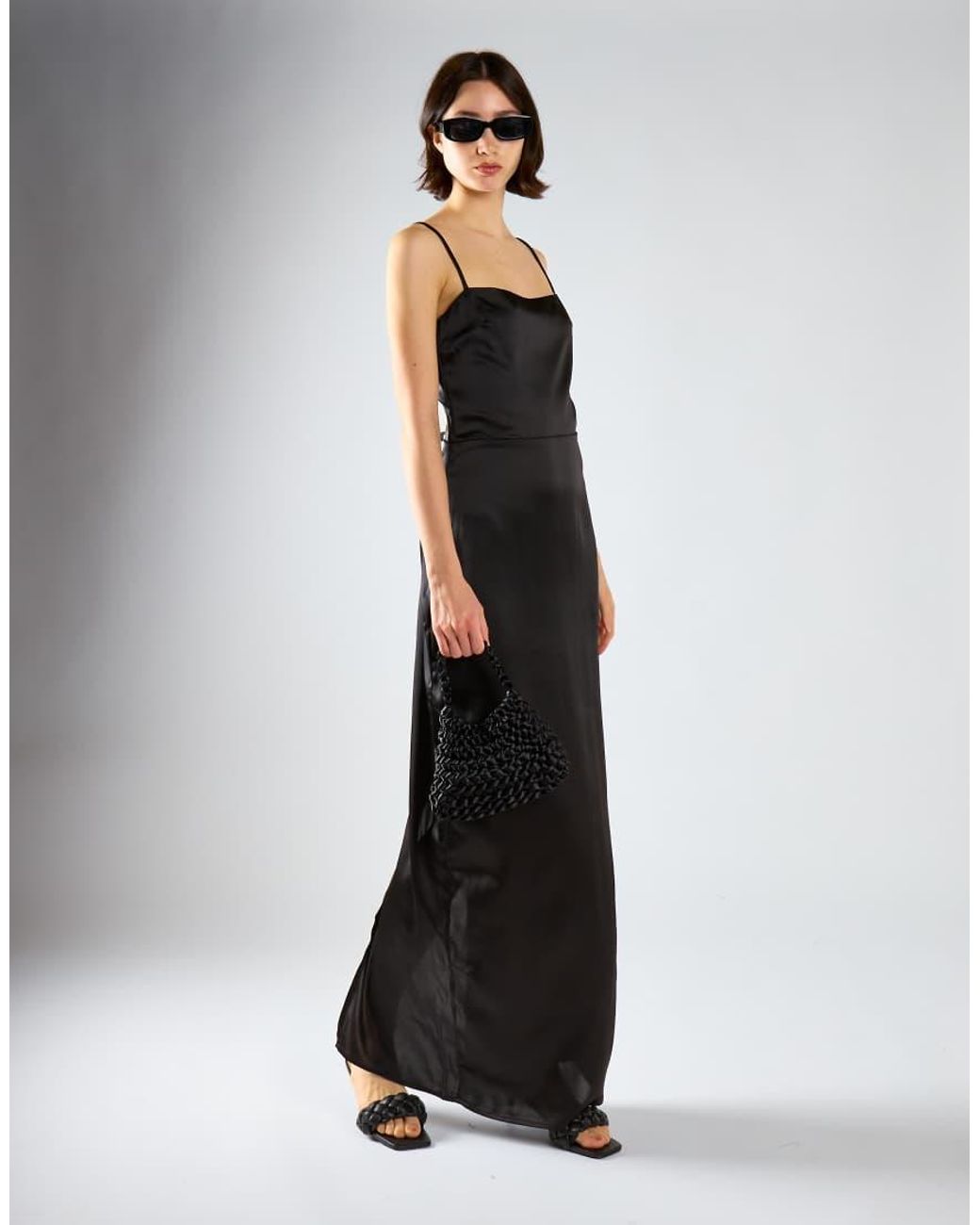 NARRATED White Strapless Maxi Dress