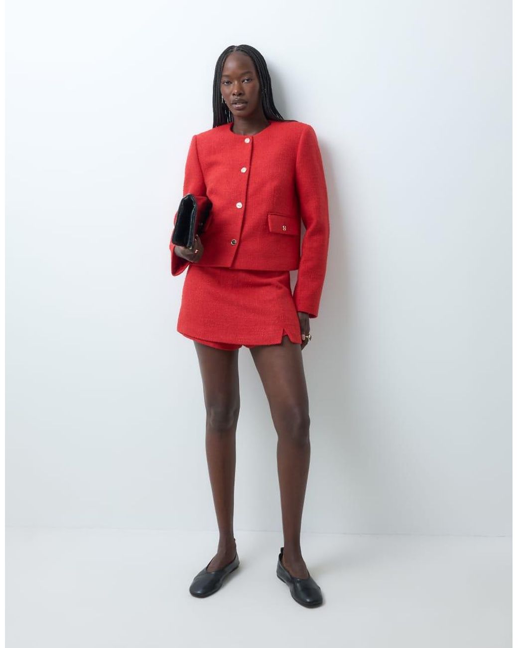 ASOS Tailored High Neck Blazer With Buttons