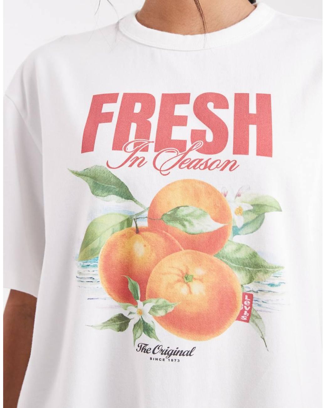 Levi's White Graphic Print T-Shirt