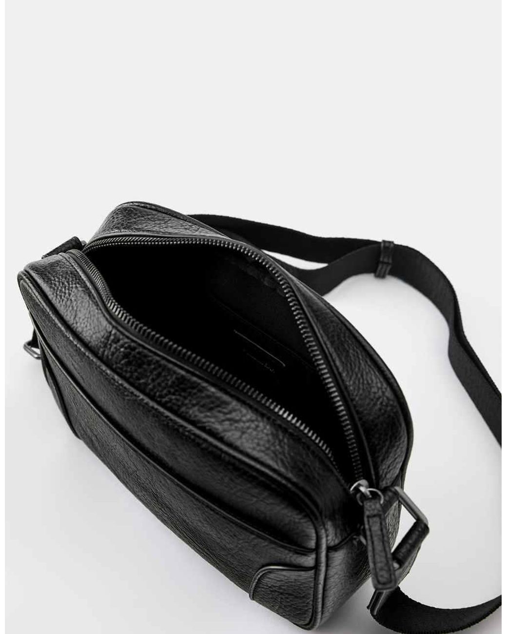 Pull&Bear Black Casual Crossbody Bag for men