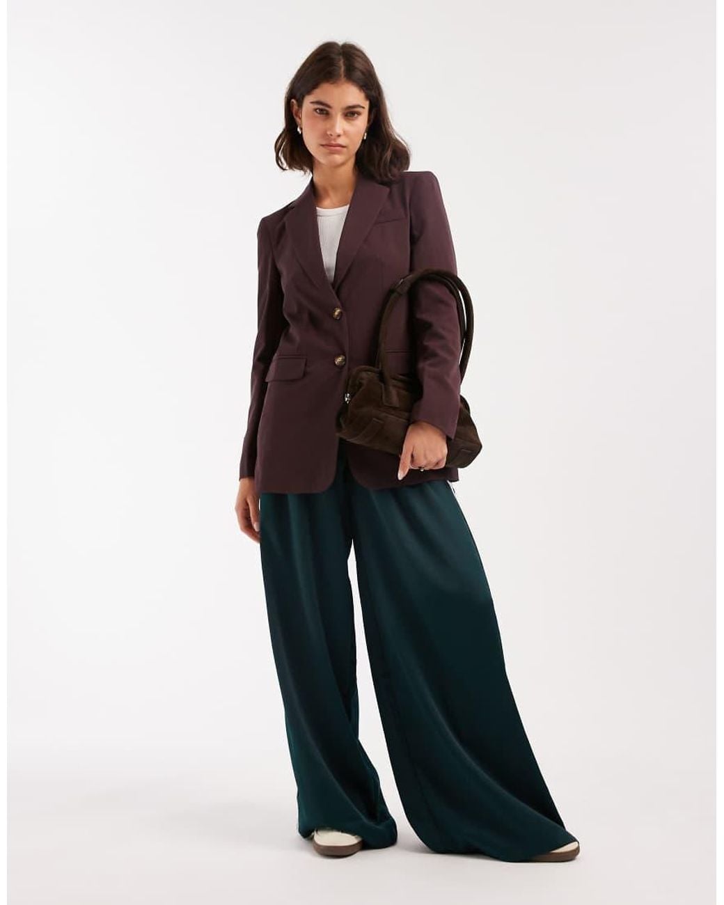 Miss Selfridge Purple Cinched Blazer