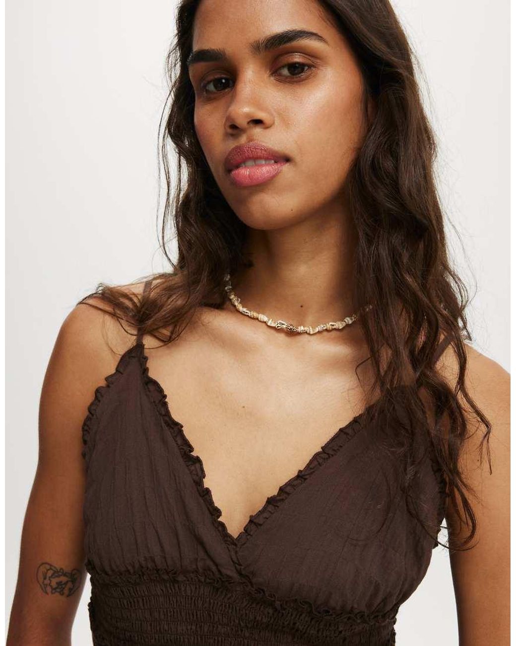 Cotton On Brown Olli Maxi Dress