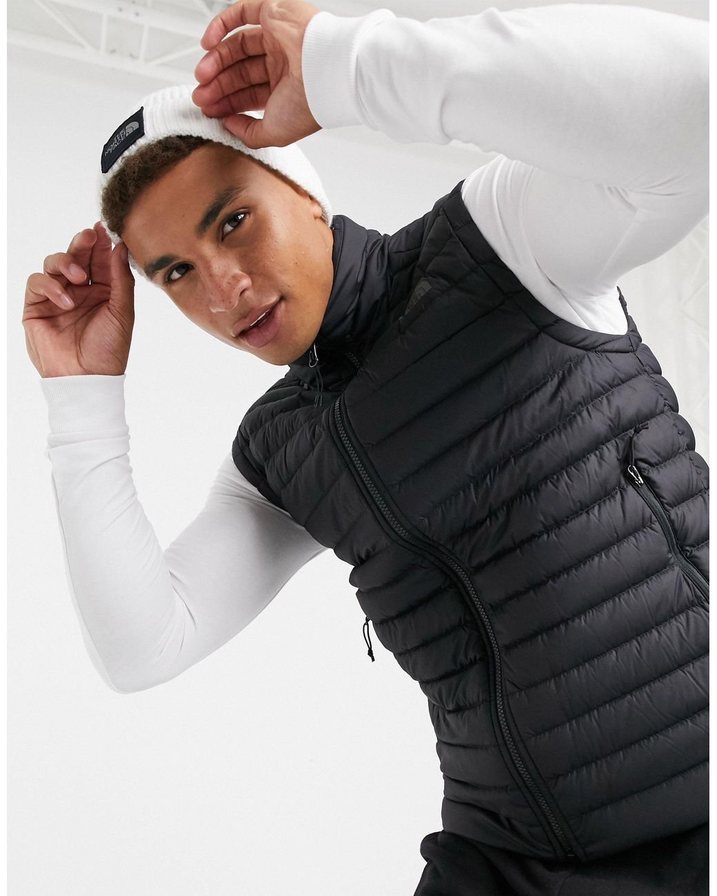 The North Face Stretch Down Vest in Black for Men | Lyst Canada