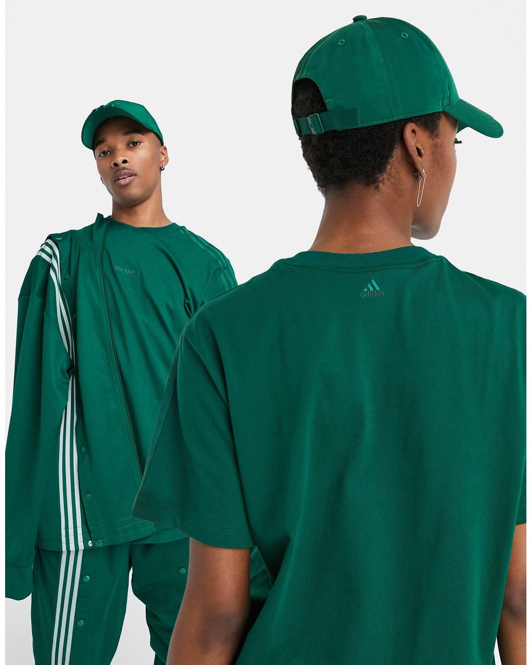 Ivy Park Adidas X T-shirt in Green | Lyst