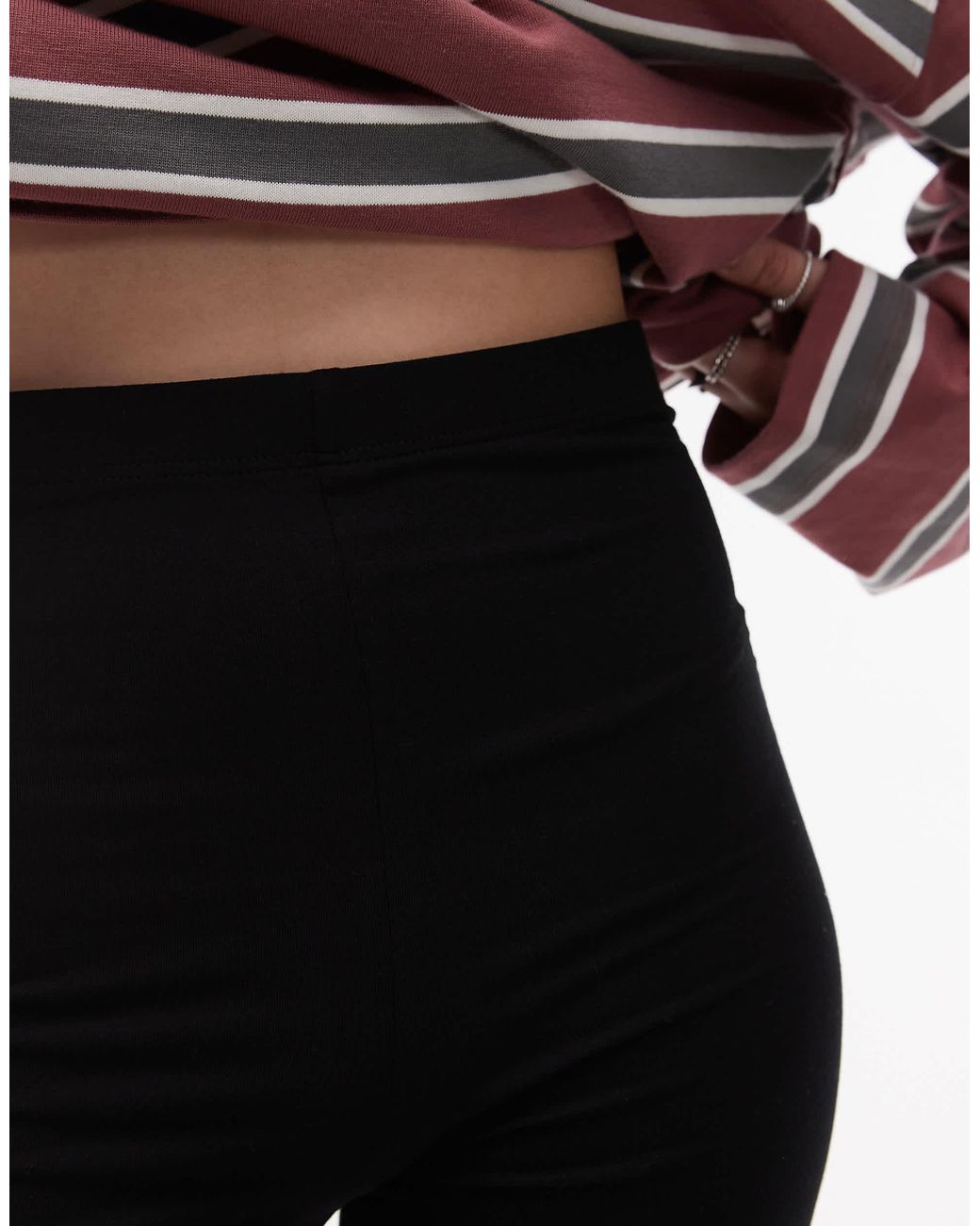 Topshop Unique Black Basic legging Shorts