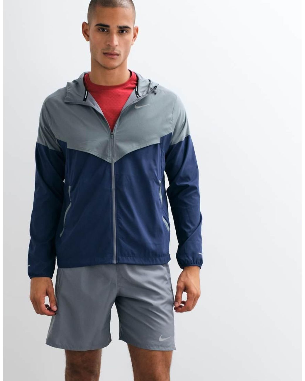 Nike Blue Miler Dri-fit 7 Inch Shorts for men