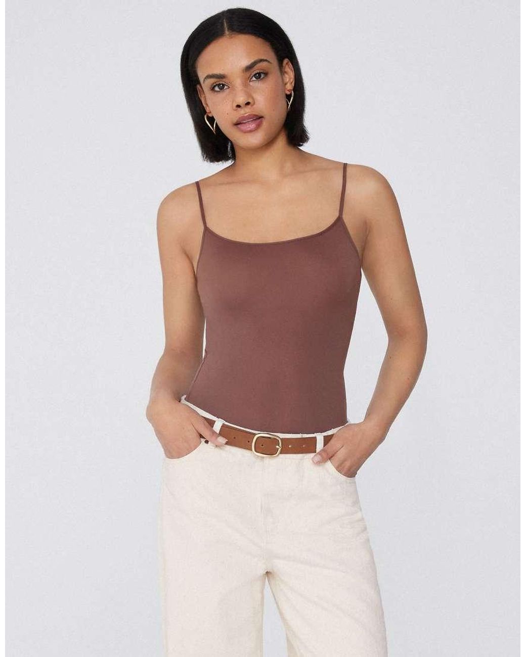 Tezenis Brown Microfibre Body