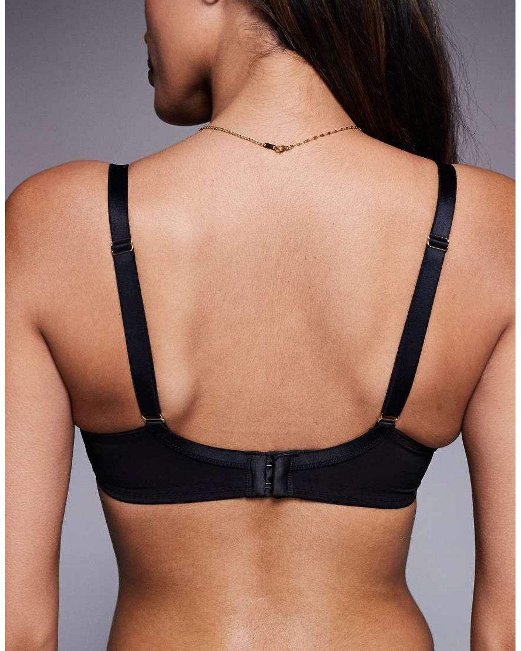 Sujetador De Copas Grandes Escotado Con Relleno Y Estampado De Leopardo Feline Fantasy De Ann Summers de color Black