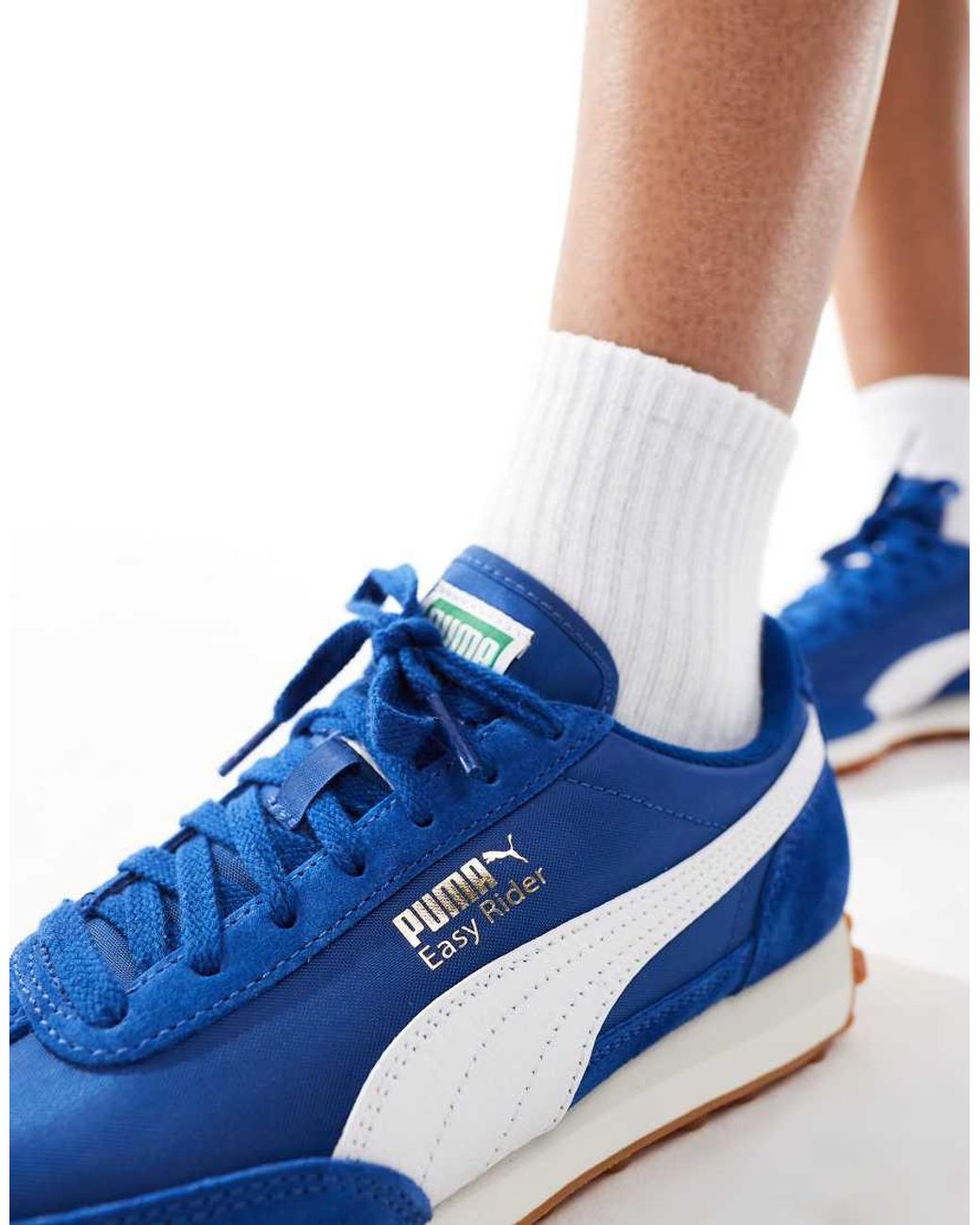 PUMA Easy Rider Vintage Trainers in Blue Lyst UK