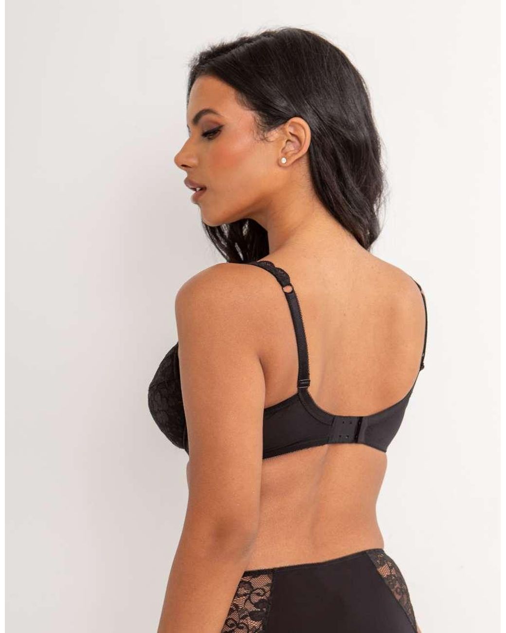 Pour Moi Black Rebel Padded Plunge Bra