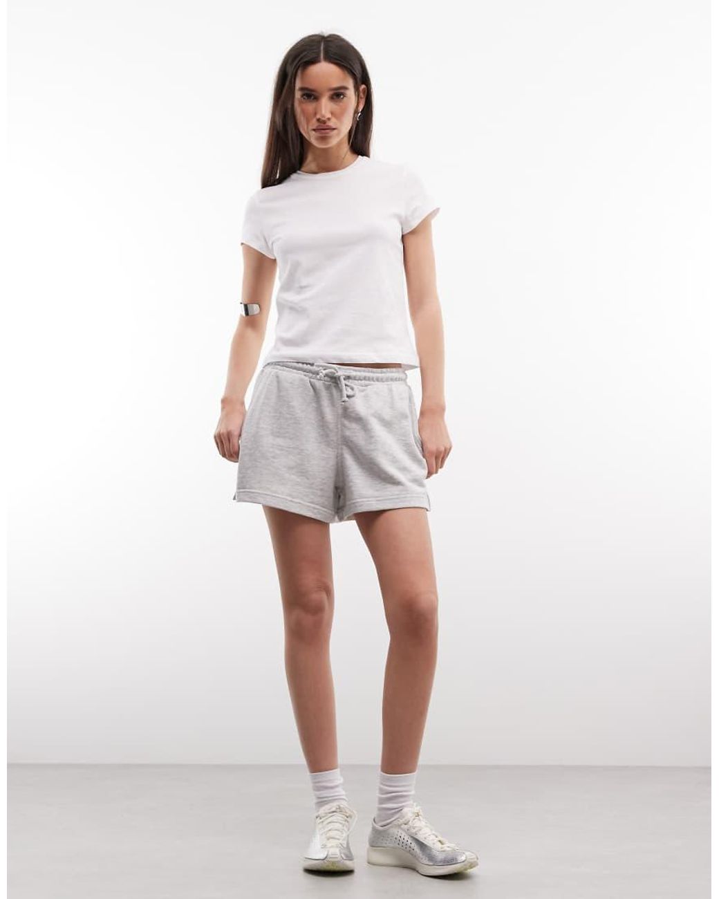 Weekday White 90s Baby Tee