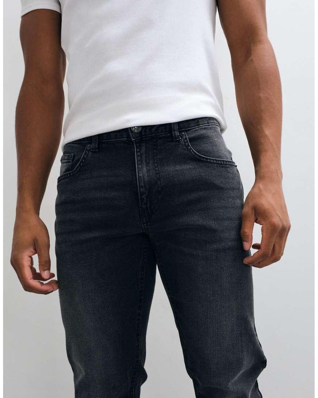 Vaqueros Slim En New Look de hombre de color Gray