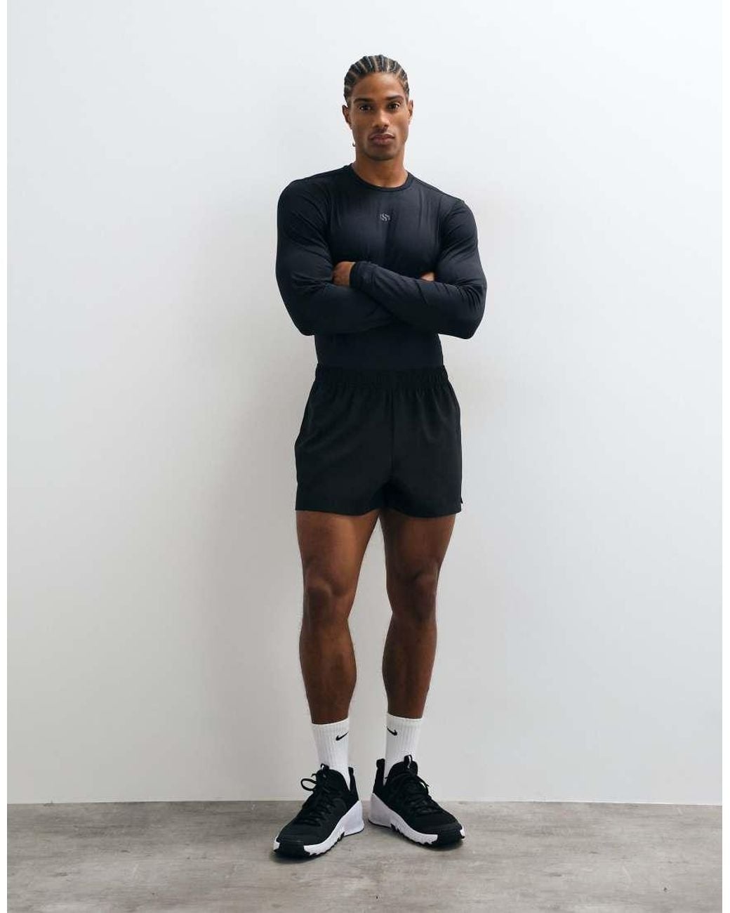 Jack & Jones Blue Sports Baselayer Long Sleeve Jersey T-shirt for men