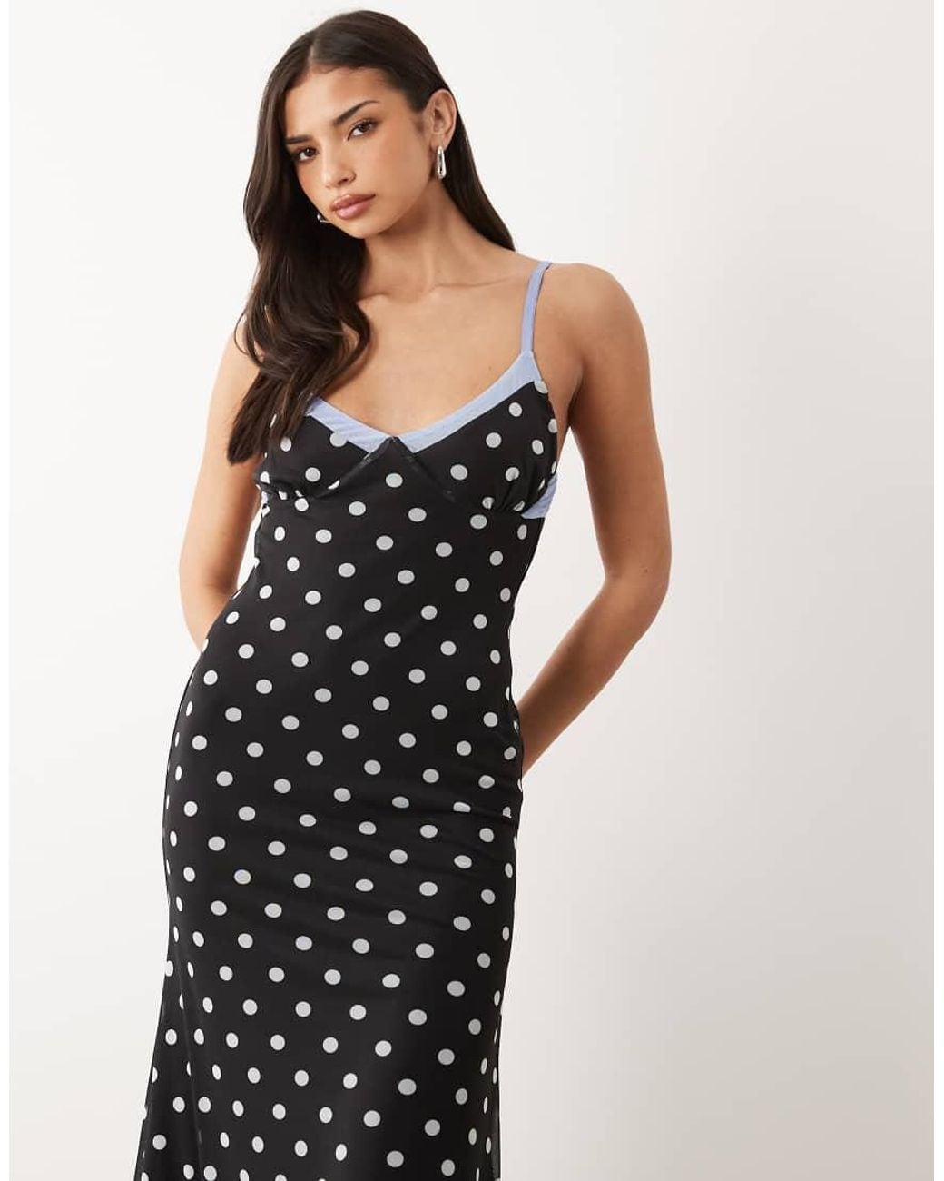 ASOS White Mesh Cami Maxi Dress