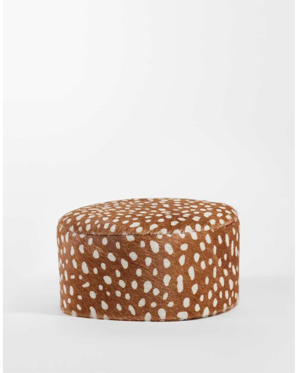 ASOS Multicolor Hair On Leather Pillbox Hat