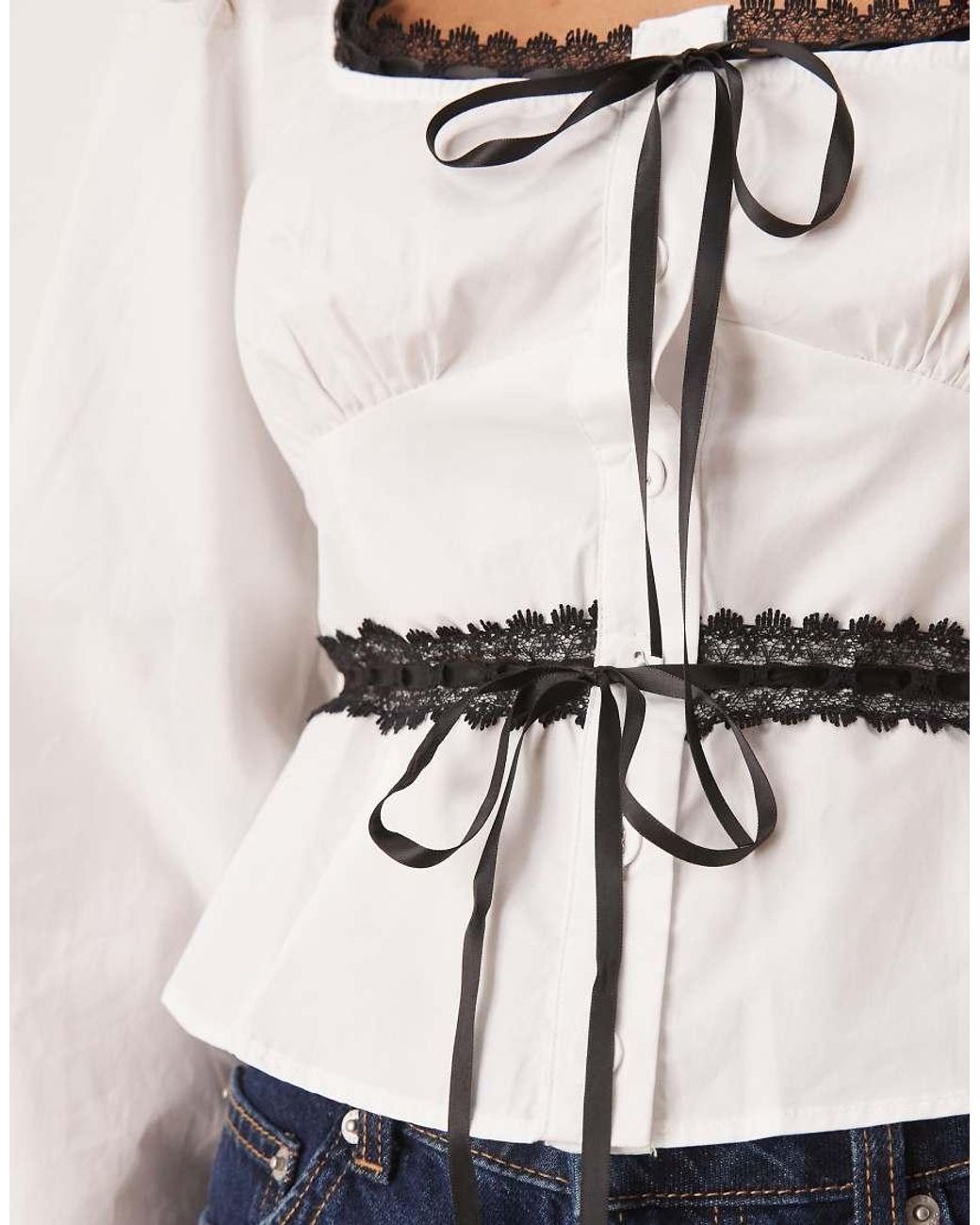 Glamorous Blue Square Neck Tops