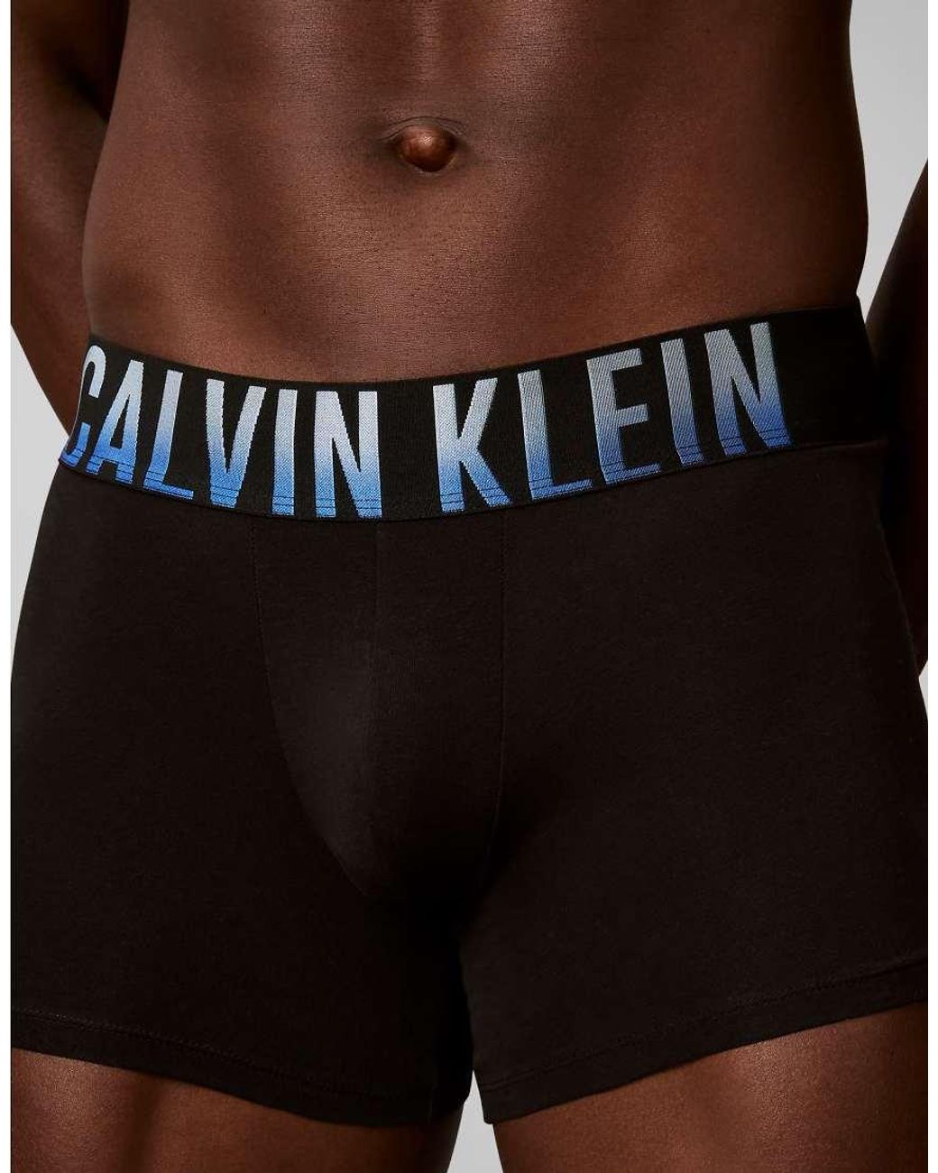 Calvin Klein Black Intense Power Cotton 3 Pack Trunks for men
