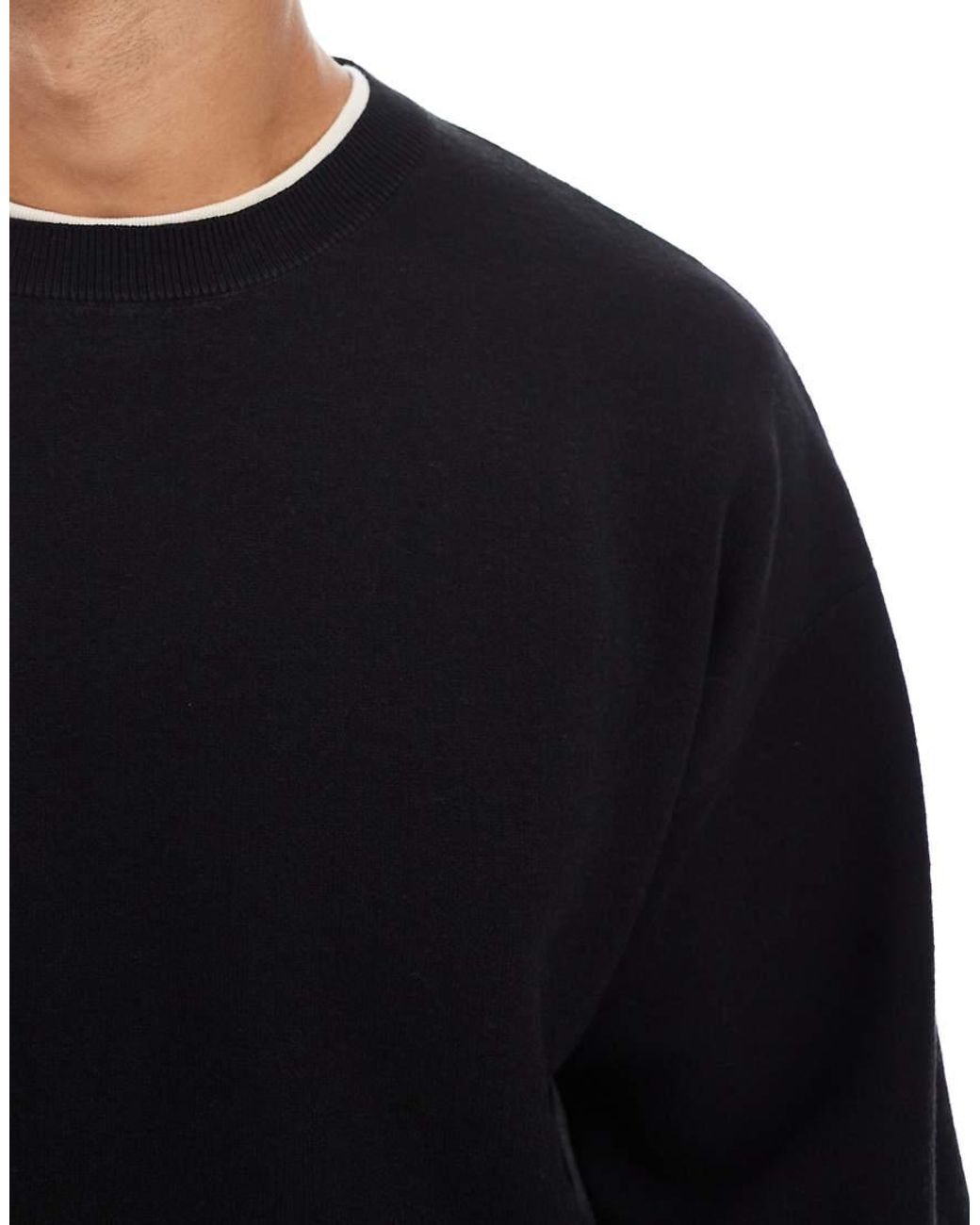 Jack & Jones Blue Soft Crew Neck Jumper for men
