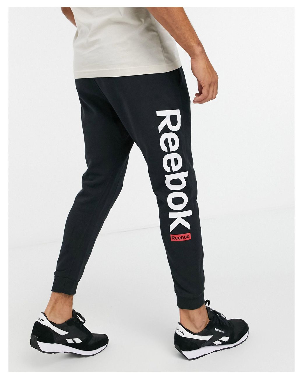 reebok black sweatpants