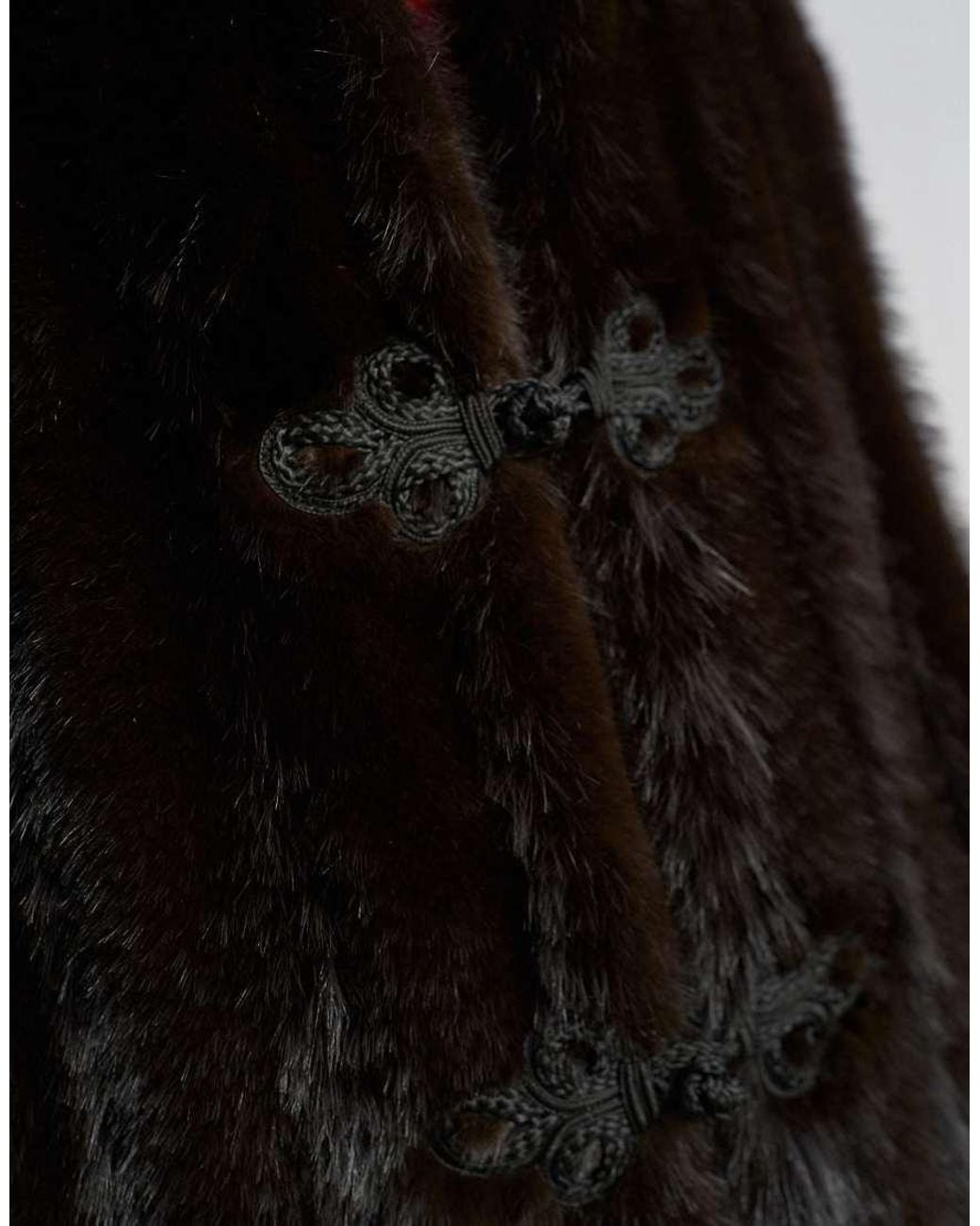 TOPSHOP White Faux Fur Longline Jacket With Knot Fastening
