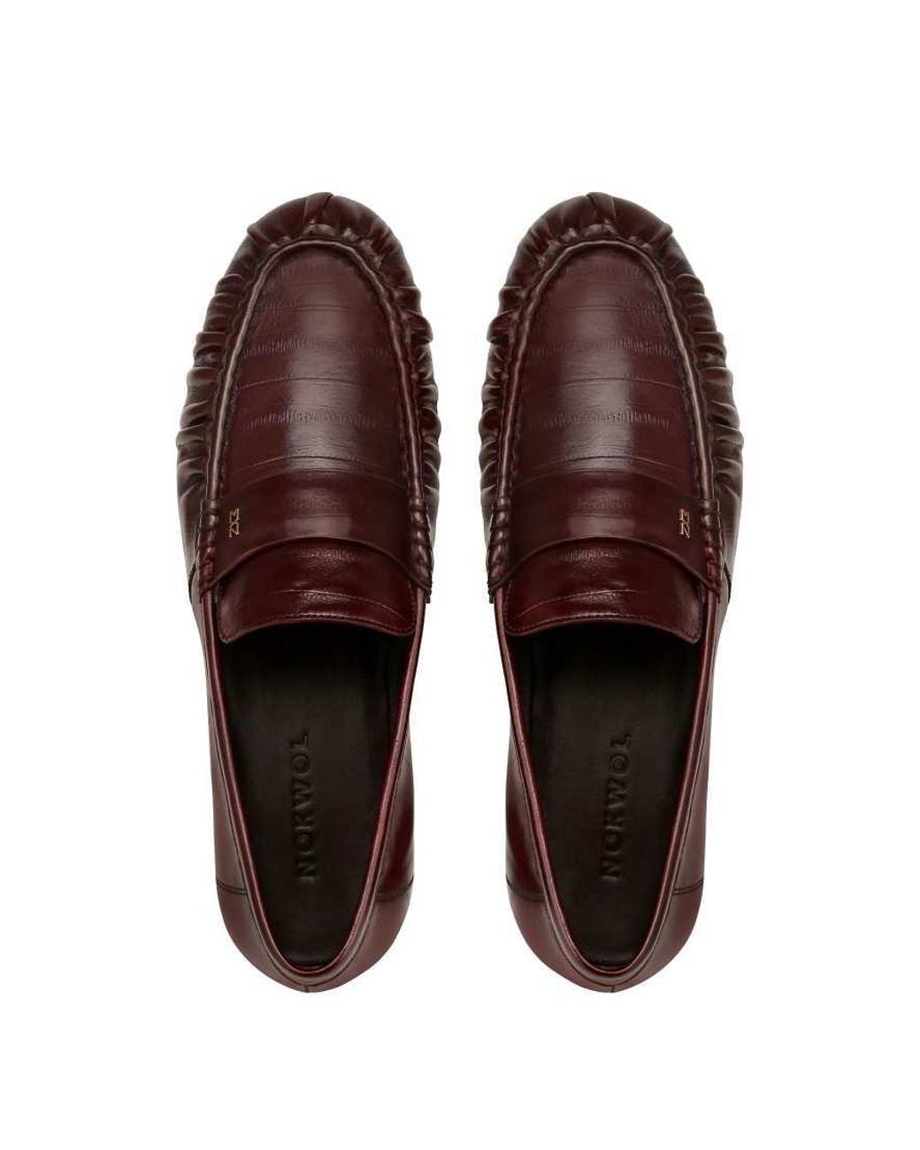 Nokwol Brown Nickle Loafers for men
