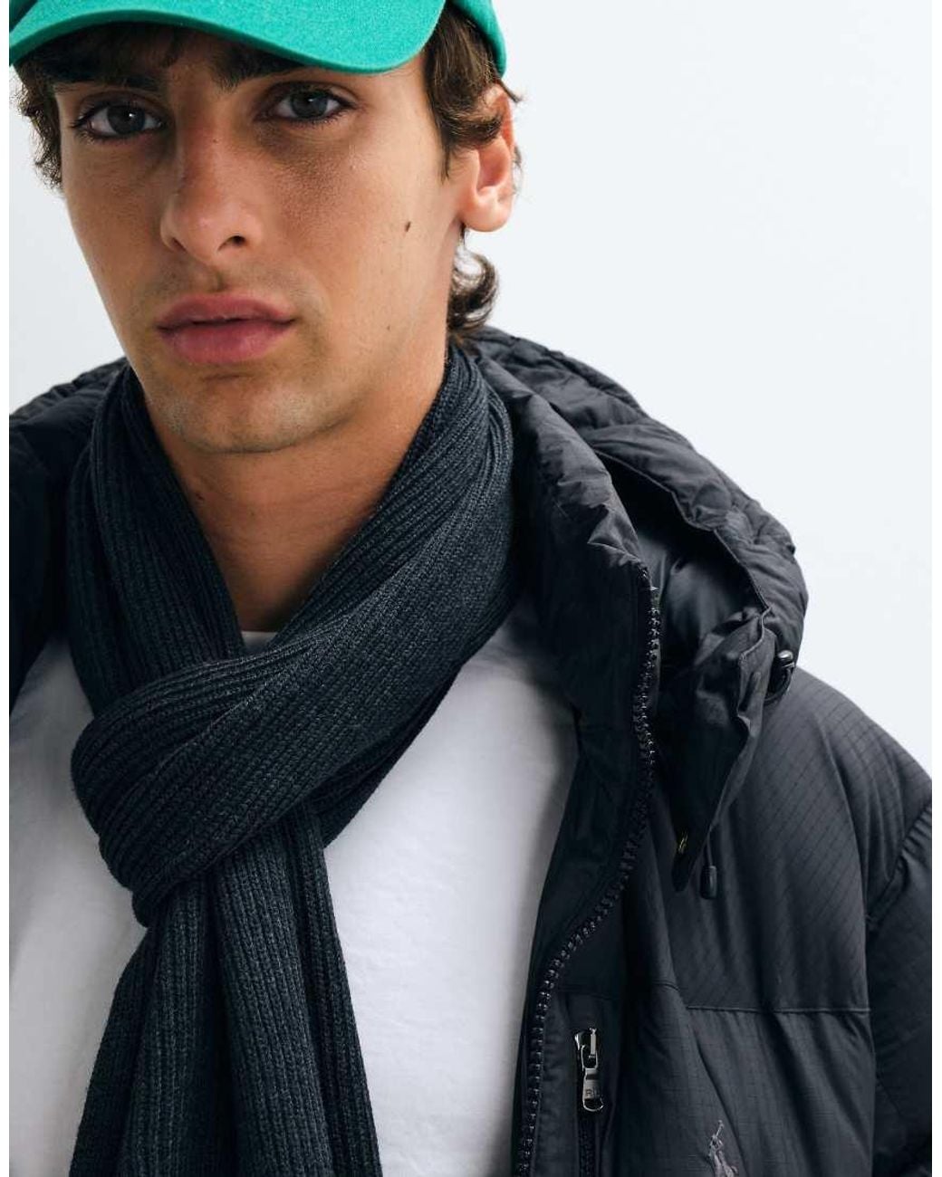 Polo Ralph Lauren Black Icon Logo Scarf for men