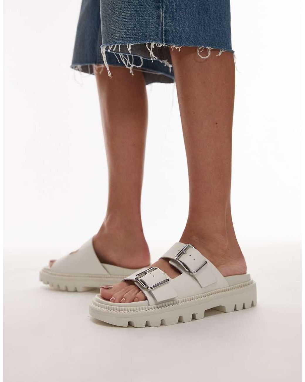Tommy Hilfiger Multicolor Double Strap Buckle Sandal