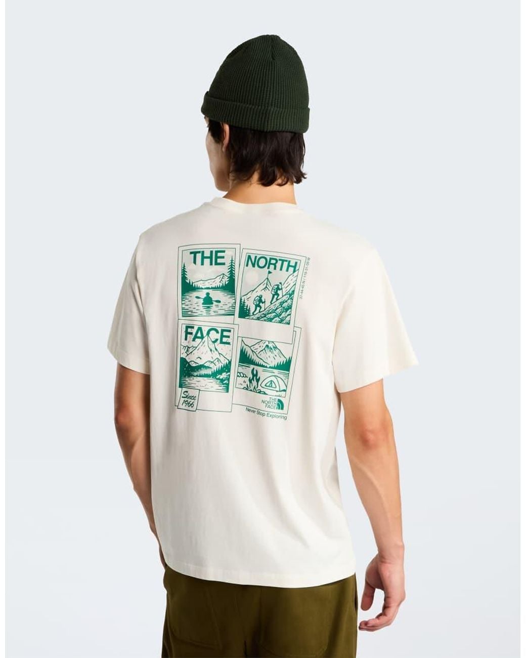 The North Face White M Photo Souvenir Relaxed Ss Tee for men