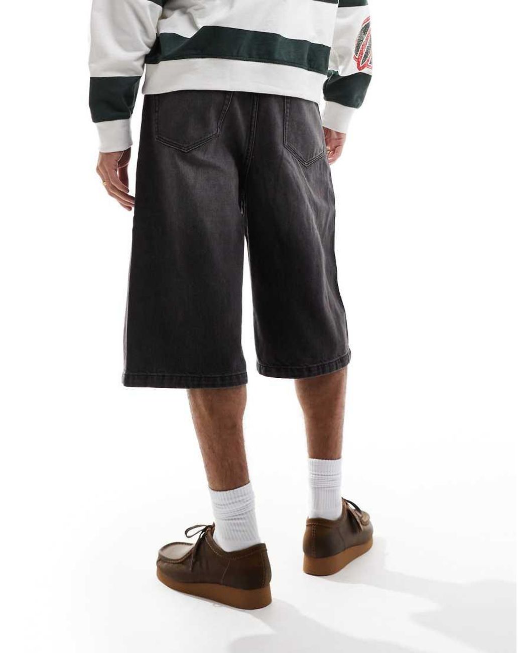 Cotton On Black Cotton:on Super baggy Jort for men