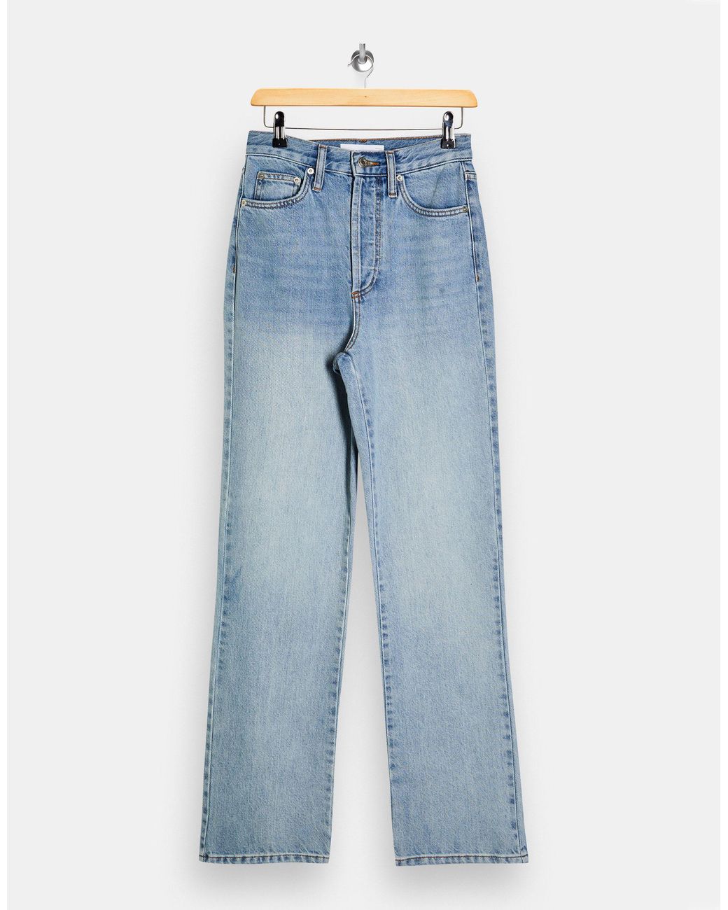 TOPSHOP Denim Kort Jeans in Blue | Lyst