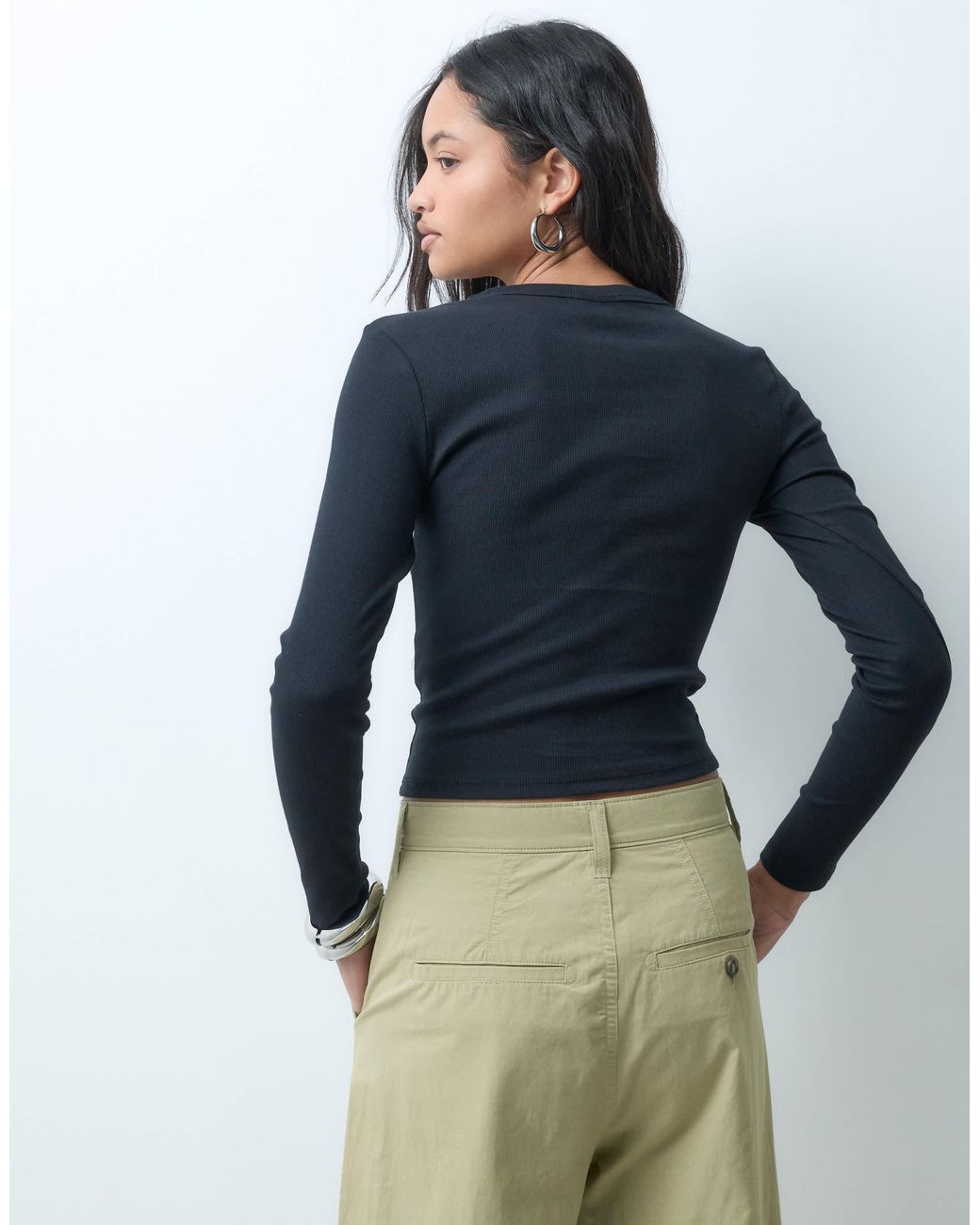 Top ras ASOS en coloris Black