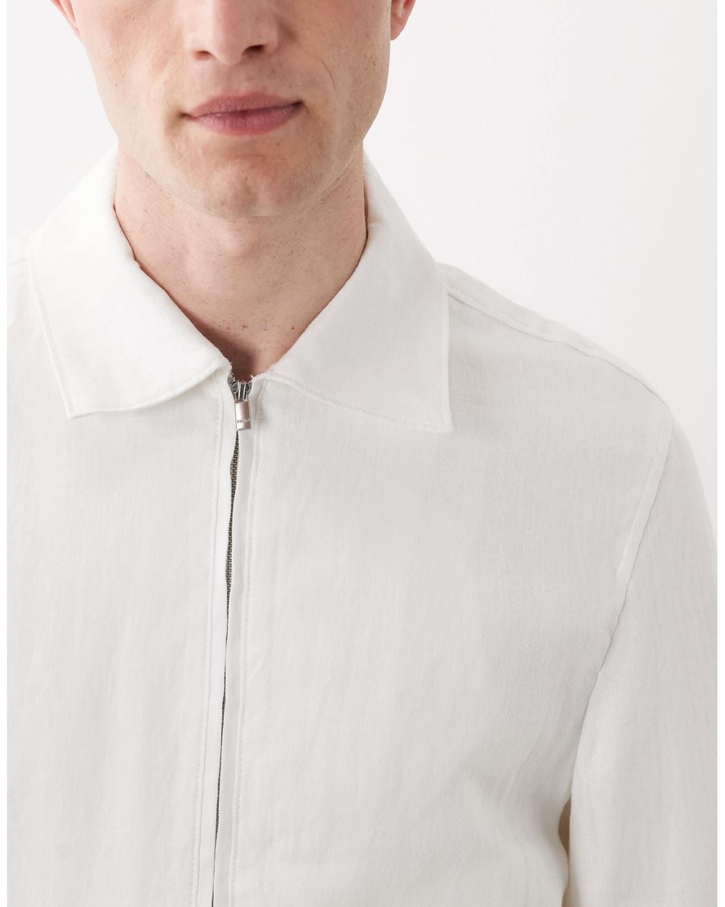 Veste légère à fermeture éclair Mango pour homme en coloris White