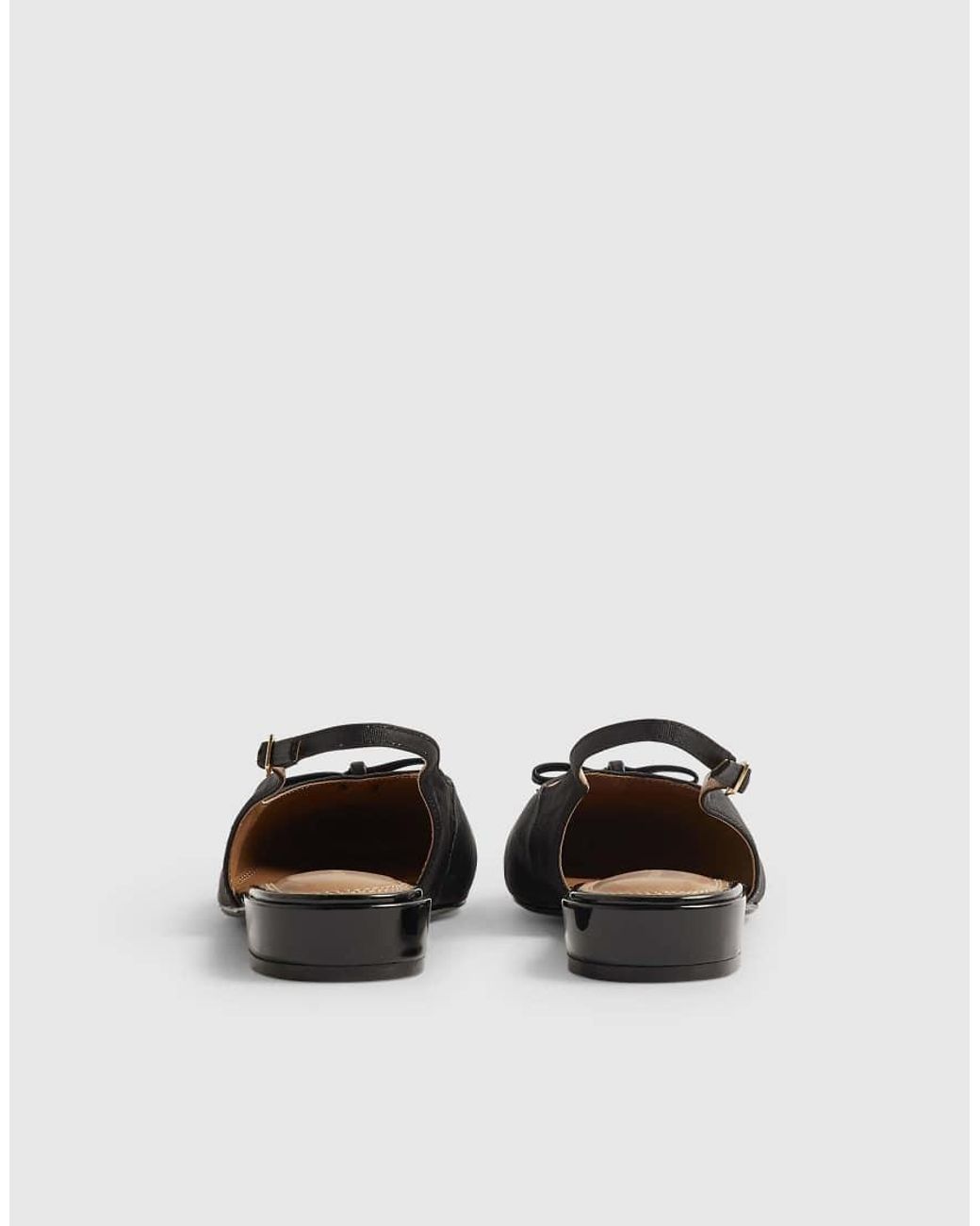 River Island White Slingback Toecap Flats