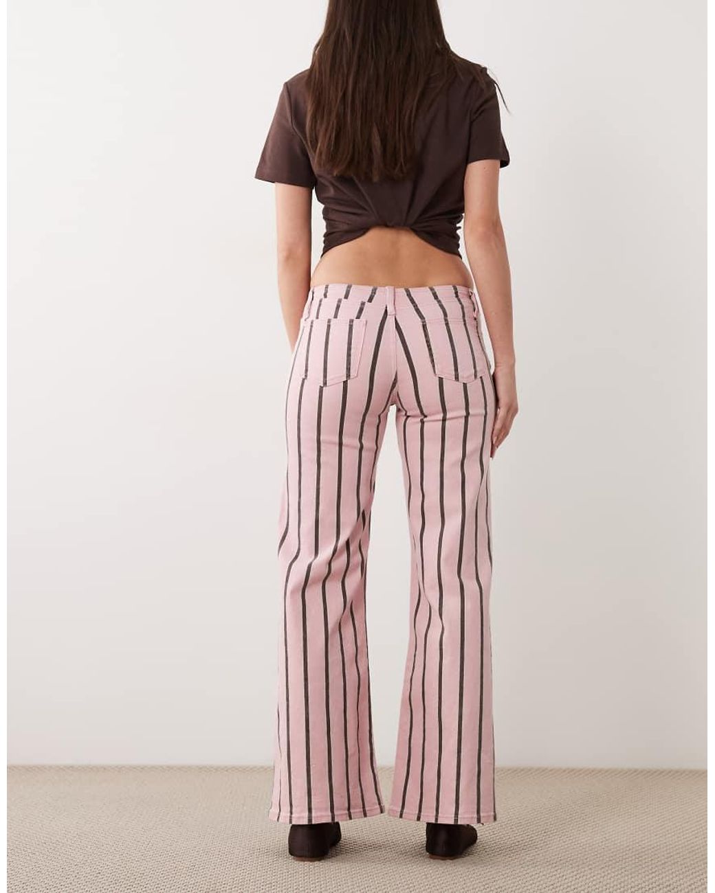 Mango Pink Teen Cotton Rich Straight Leg Jeans