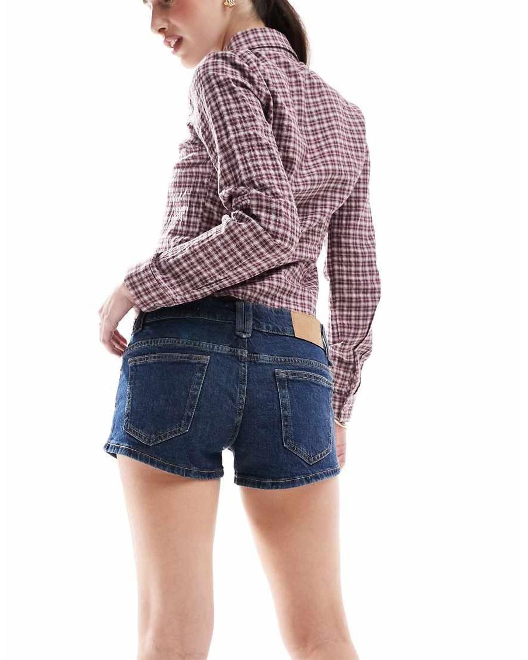 Cotton On Blue Micro Low Denim Short