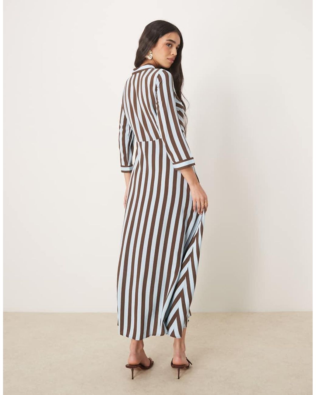Y.A.S Natural Maxi Shirt Dress
