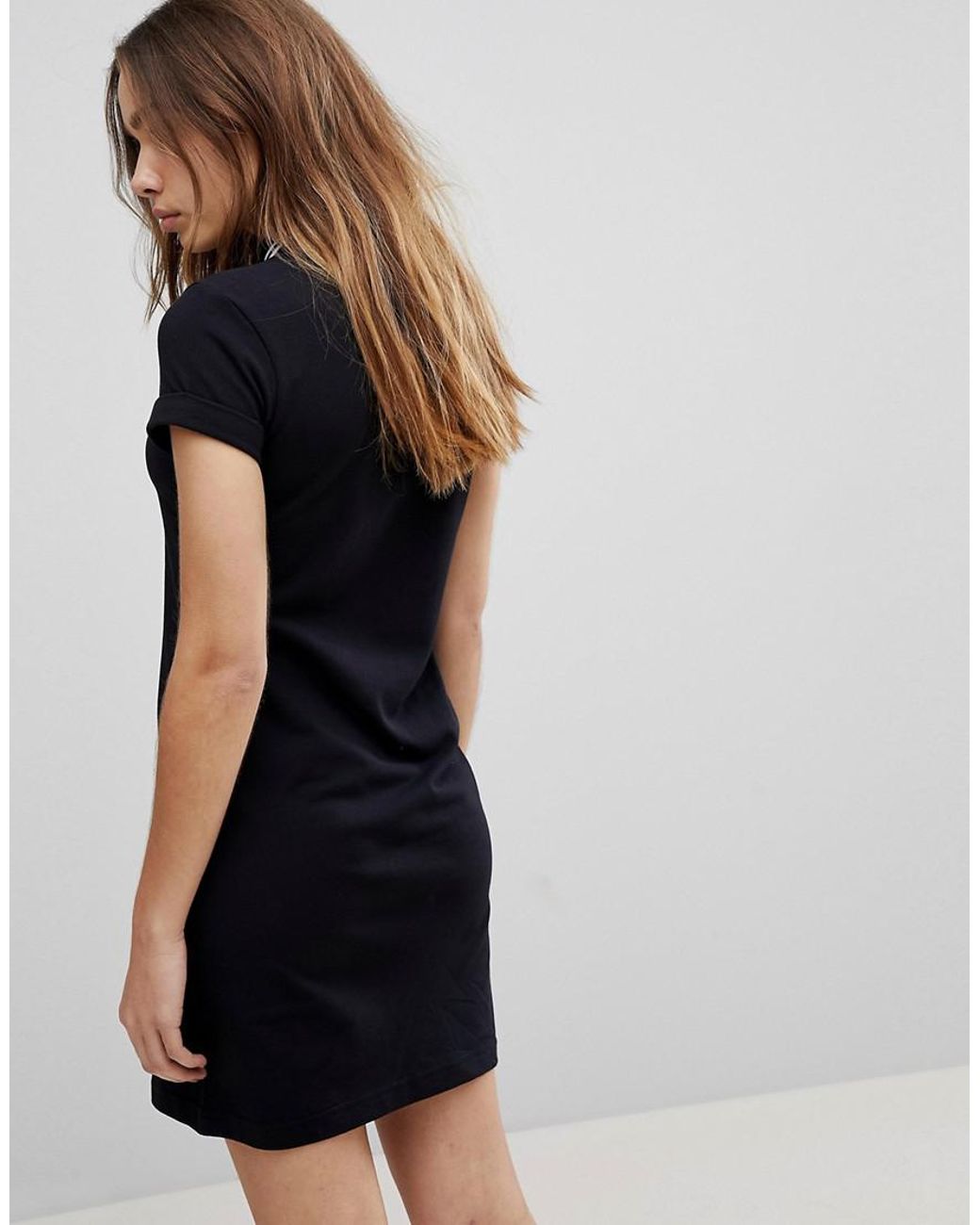 Fred Perry Amy Winehouse Foundation Polo Dress With Heart Embroidery in  Black | Lyst