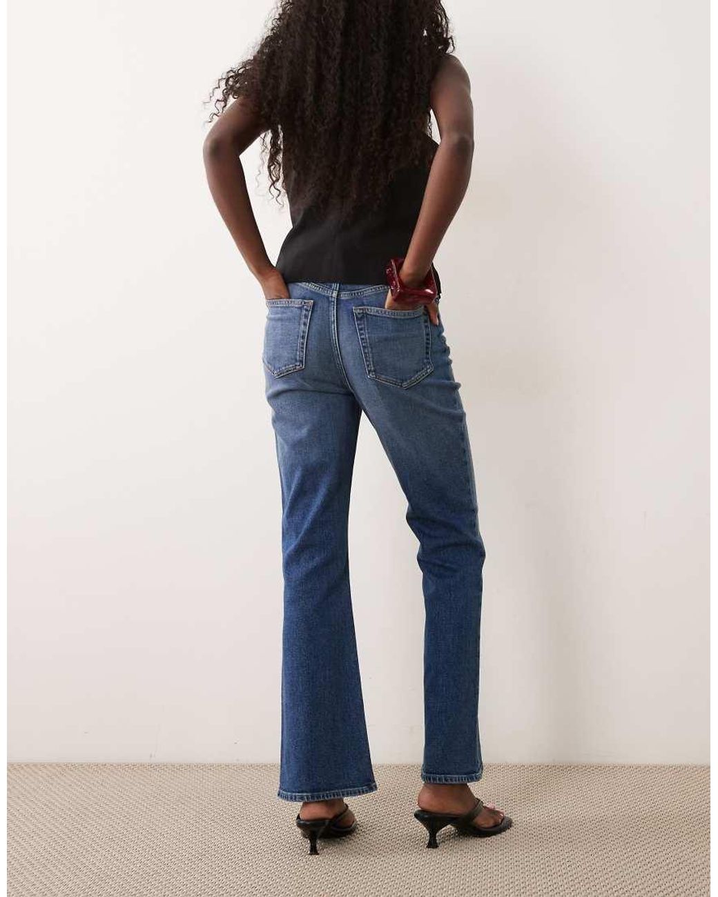 Calvin Klein Blue High Rise Bootcut Jeans