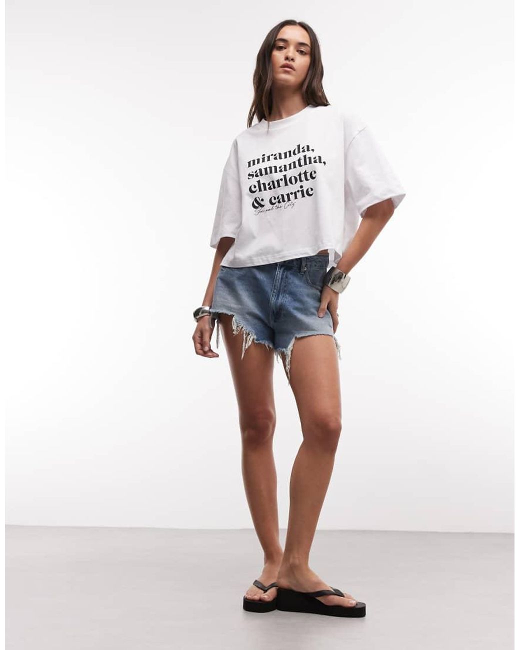 ASOS White X Sex And The City Official Licensed Merch T-shirt
