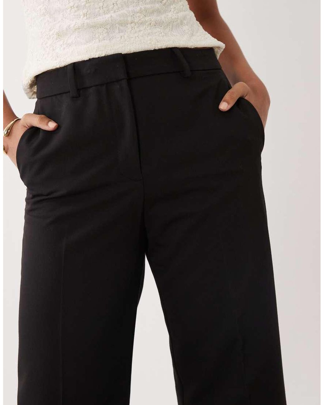 Mango White Boreal Tailored Straight Trouser Co-ord