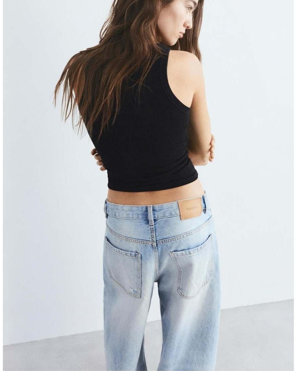 Pull&Bear Black Basic Tank Top