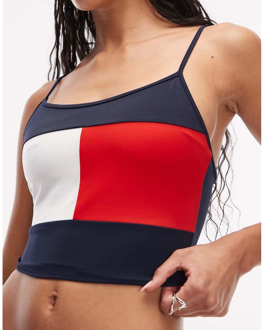 Tommy Hilfiger Red Tankini Top
