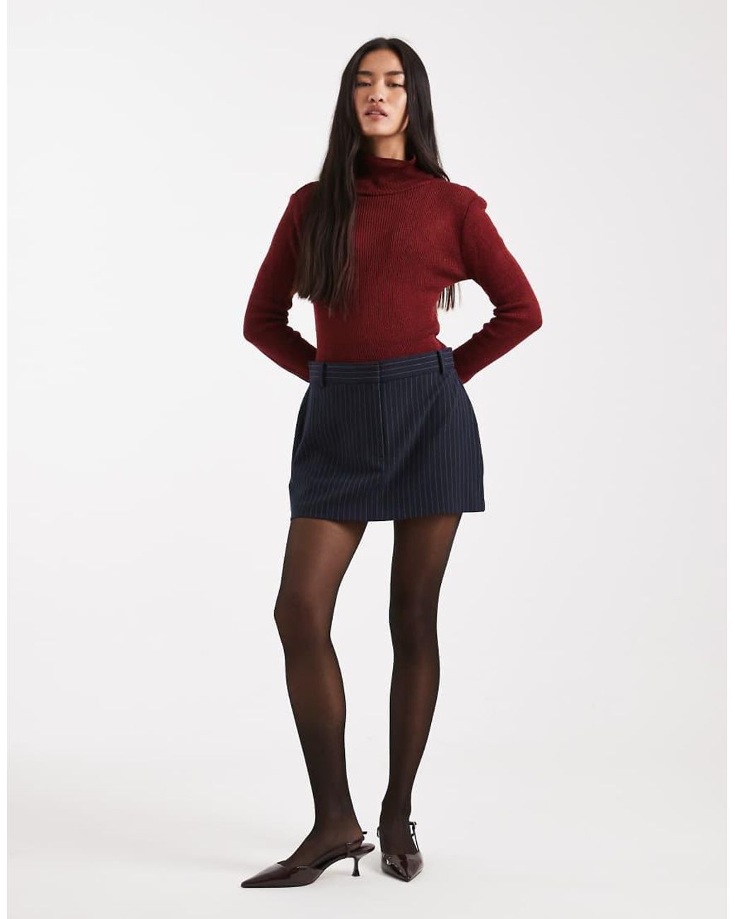 ASOS Red Micro Mini Skirt