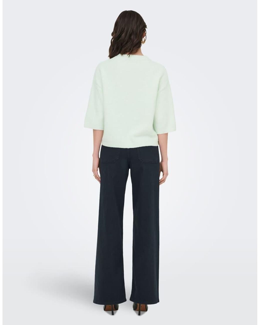 Jdy White Knitted Pullover